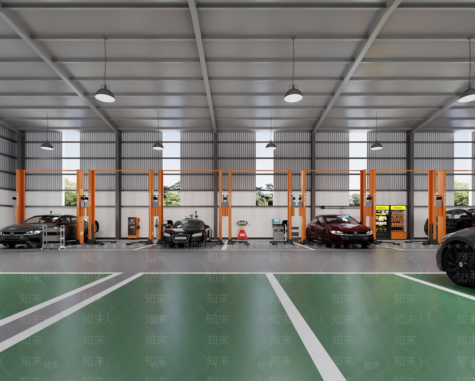 现代工业其他商业空间3D模型下载【ID:1204638823】