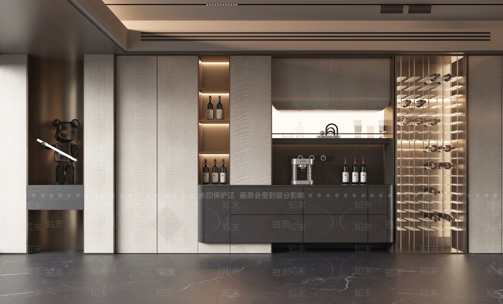 意式酒柜3D模型下载【ID:1204641794】