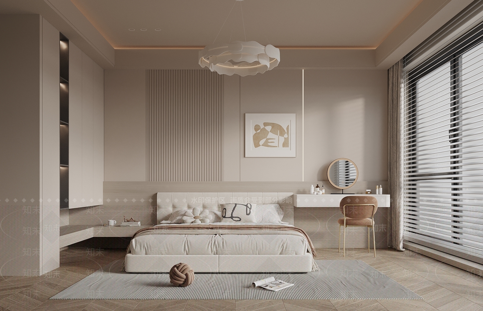 现代家居卧室SU模型下载【ID:1204647466】