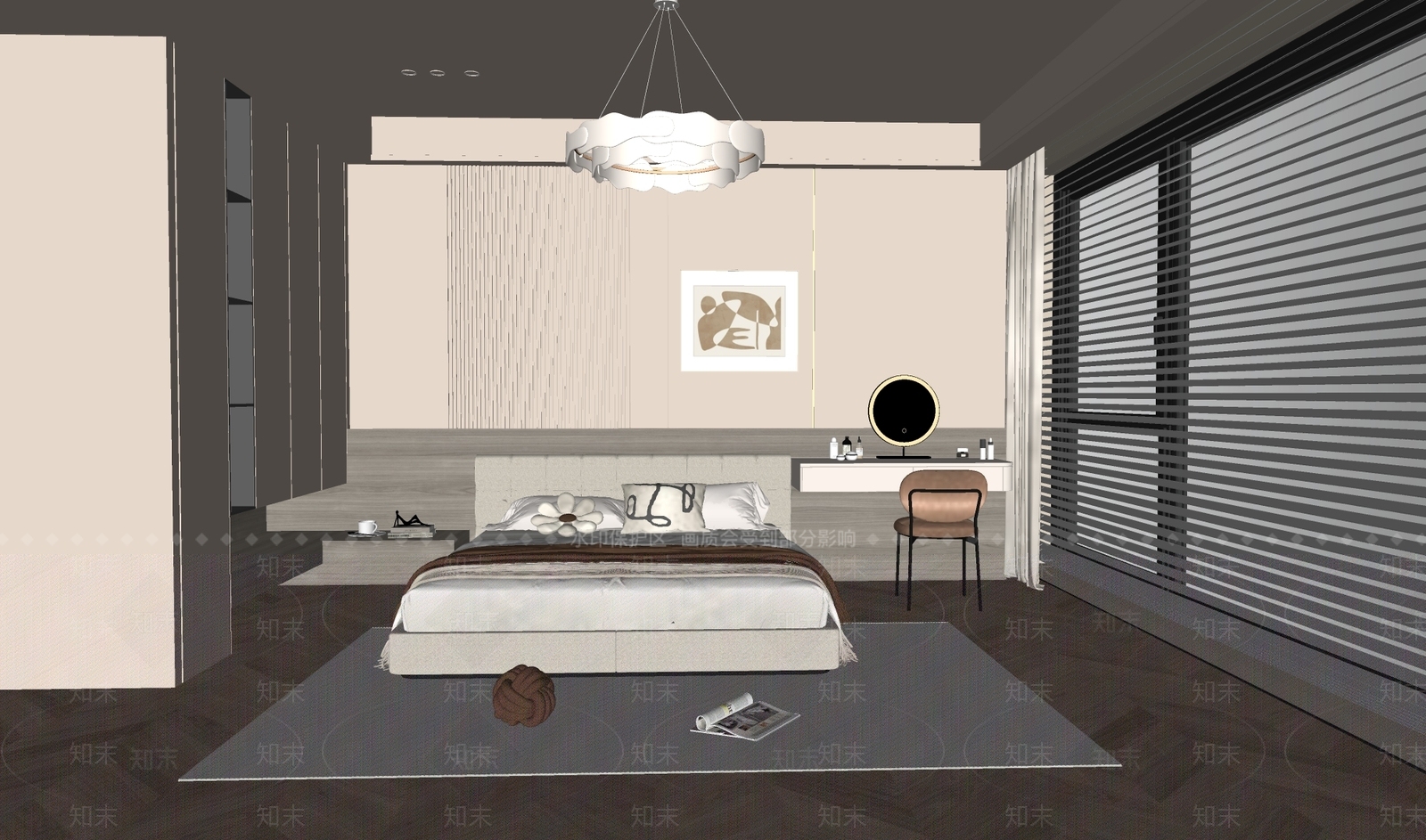 现代家居卧室SU模型下载【ID:1204647466】