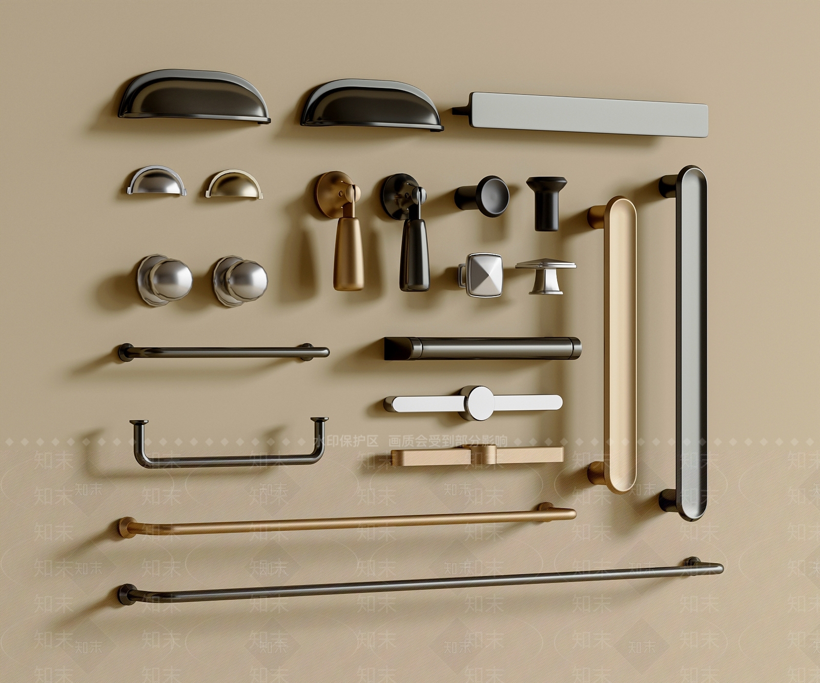 现代拉手3D模型下载【ID:1204649477】