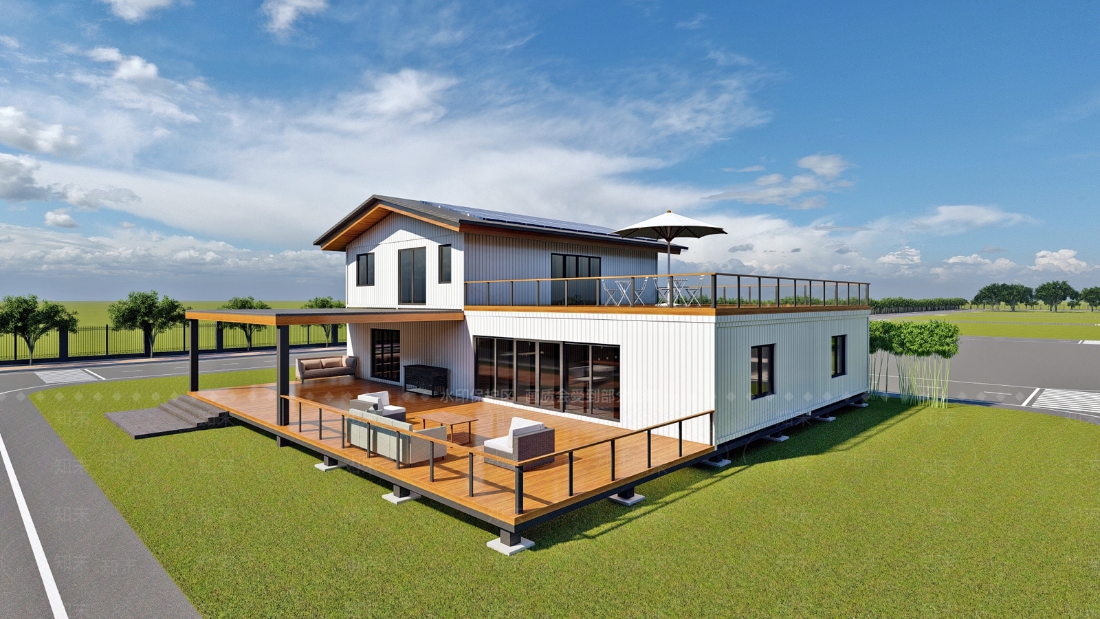 现代风格建筑SU模型下载【ID:1204656806】