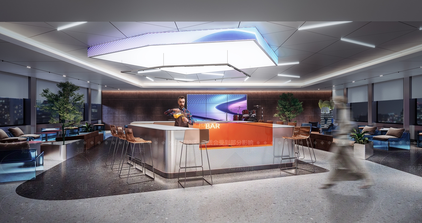 现代酒吧3D模型下载【ID:1204657095】