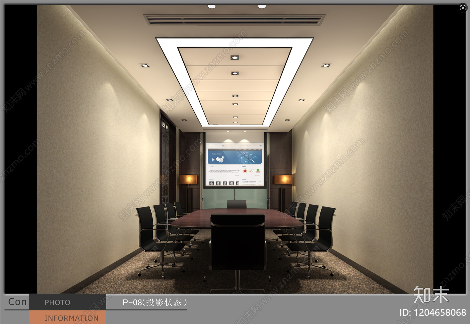 轻奢新中式整体办公空间cad施工图下载【ID:1204658068】