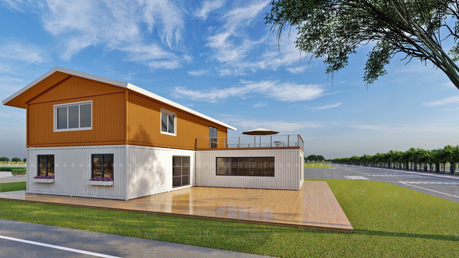 工业现代风格建筑SU模型下载【ID:1204658212】