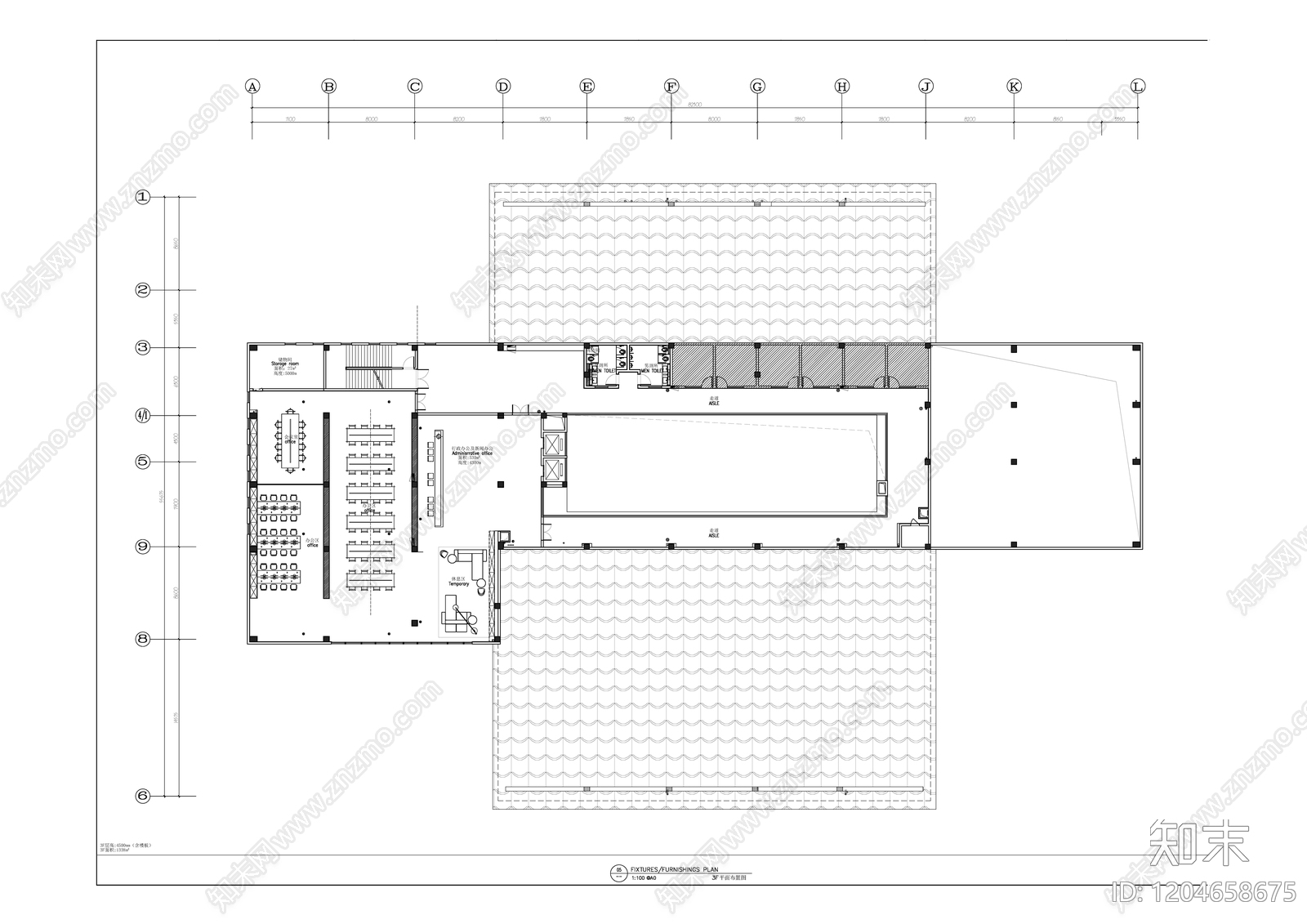 现代商业综合体cad施工图下载【ID:1204658675】