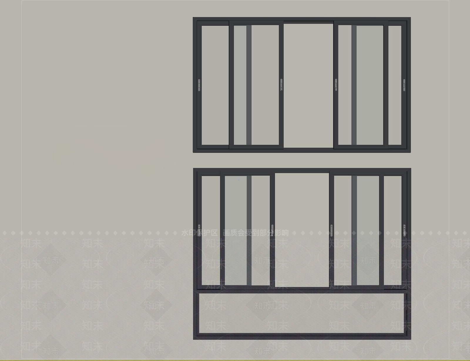 现代其他窗SU模型下载【ID:1204659385】
