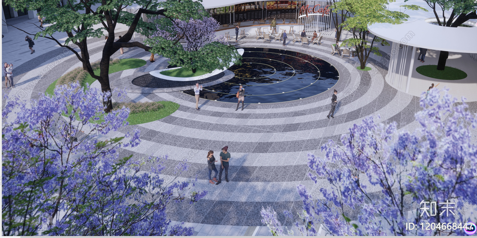 现代办公楼景观下载【ID:1204668447】