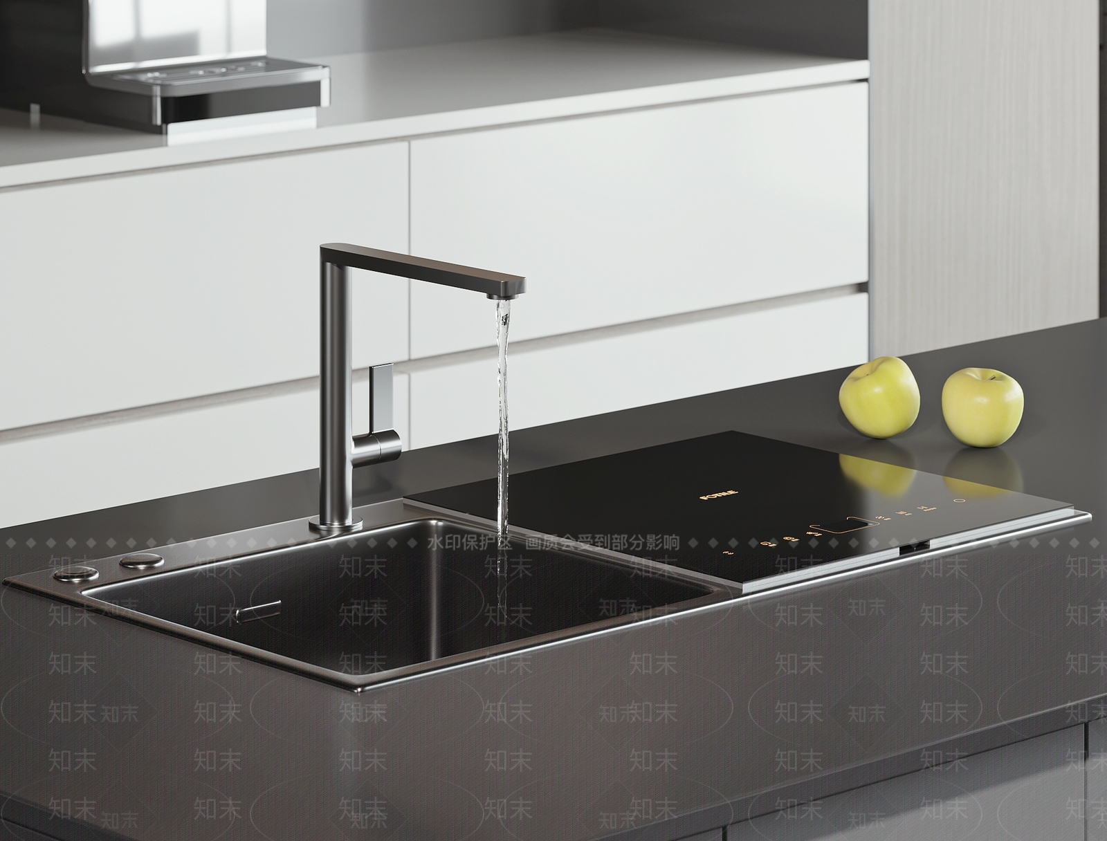 现代水槽SU模型下载【ID:1204671192】