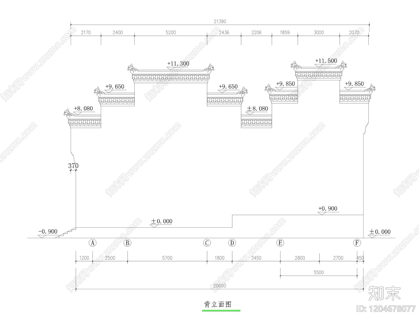 祠堂cad施工图下载【ID:1204678077】