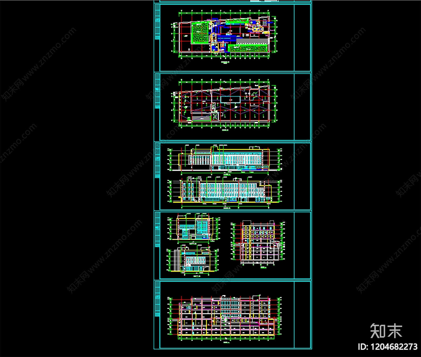 现代行政机构建筑cad施工图下载【ID:1204682273】