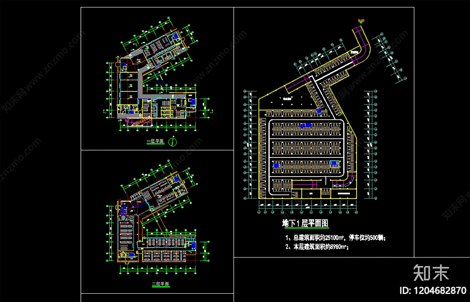 现代其他公共建筑cad施工图下载【ID:1204682870】