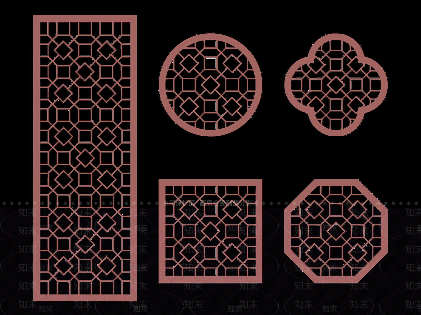 新中式中式镂花窗SU模型下载【ID:1204684522】