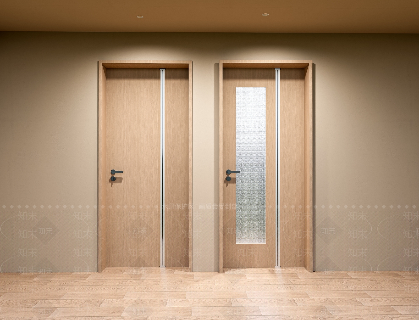 原木简约折叠门SU模型下载【ID:1204685824】