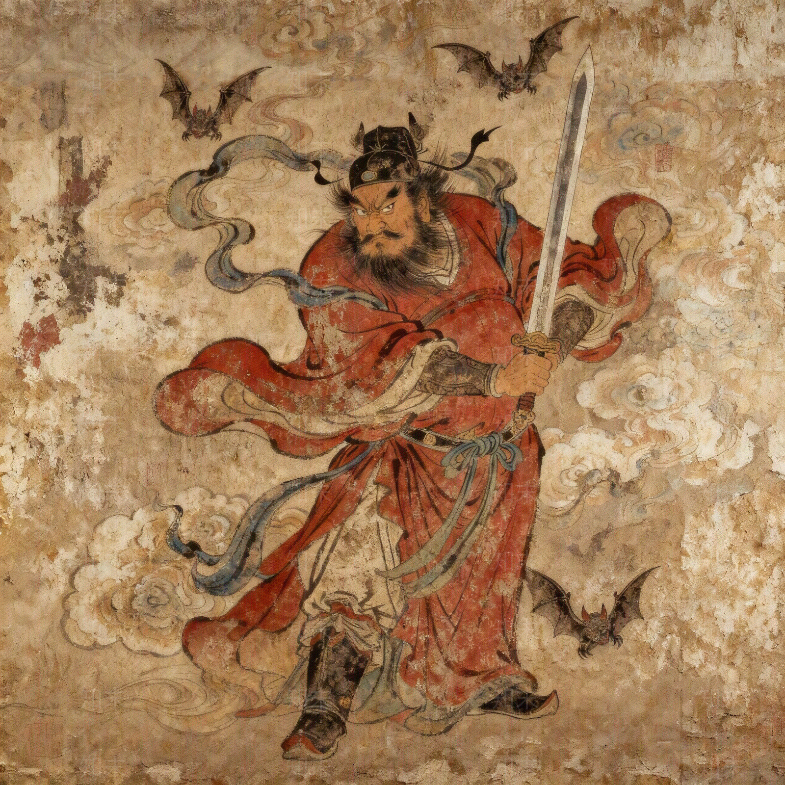 新中式中式壁画贴图下载【ID:1204687364】