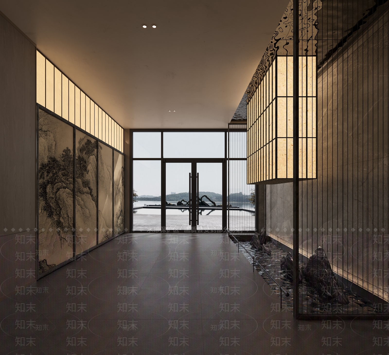 新中式禅意其他娱乐空间3D模型下载【ID:1204687772】