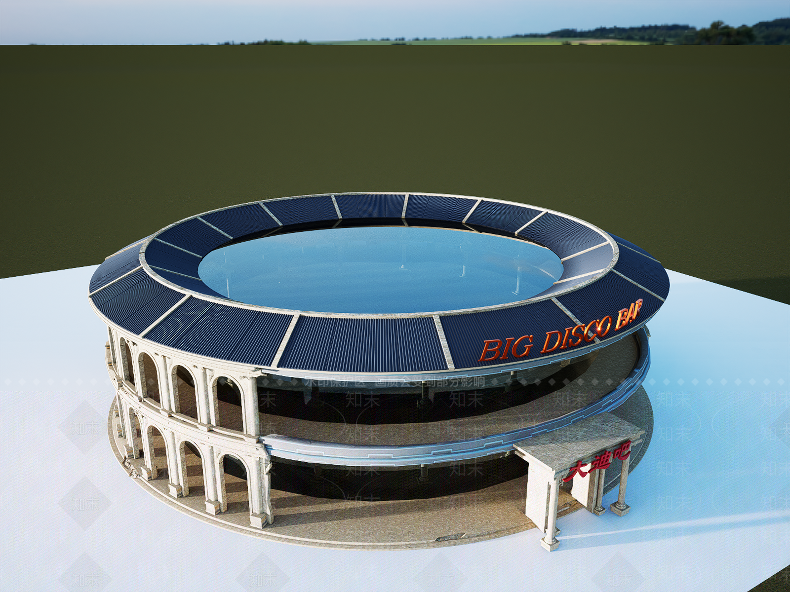 欧式教堂建筑SU模型下载【ID:1204688002】