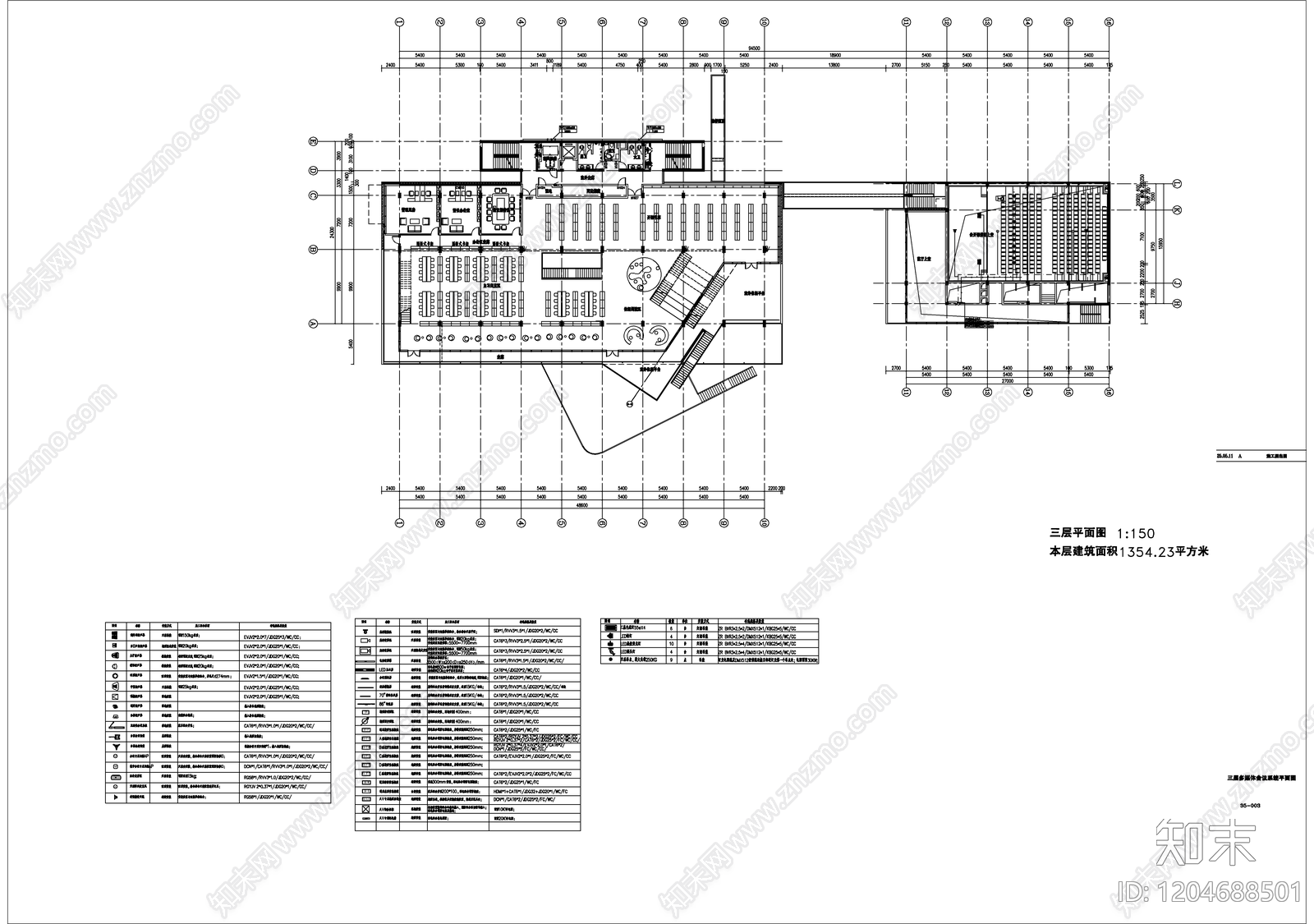 通信网络系统cad施工图下载【ID:1204688501】