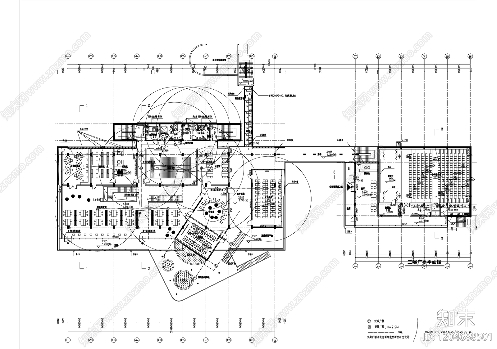 通信网络系统cad施工图下载【ID:1204688501】