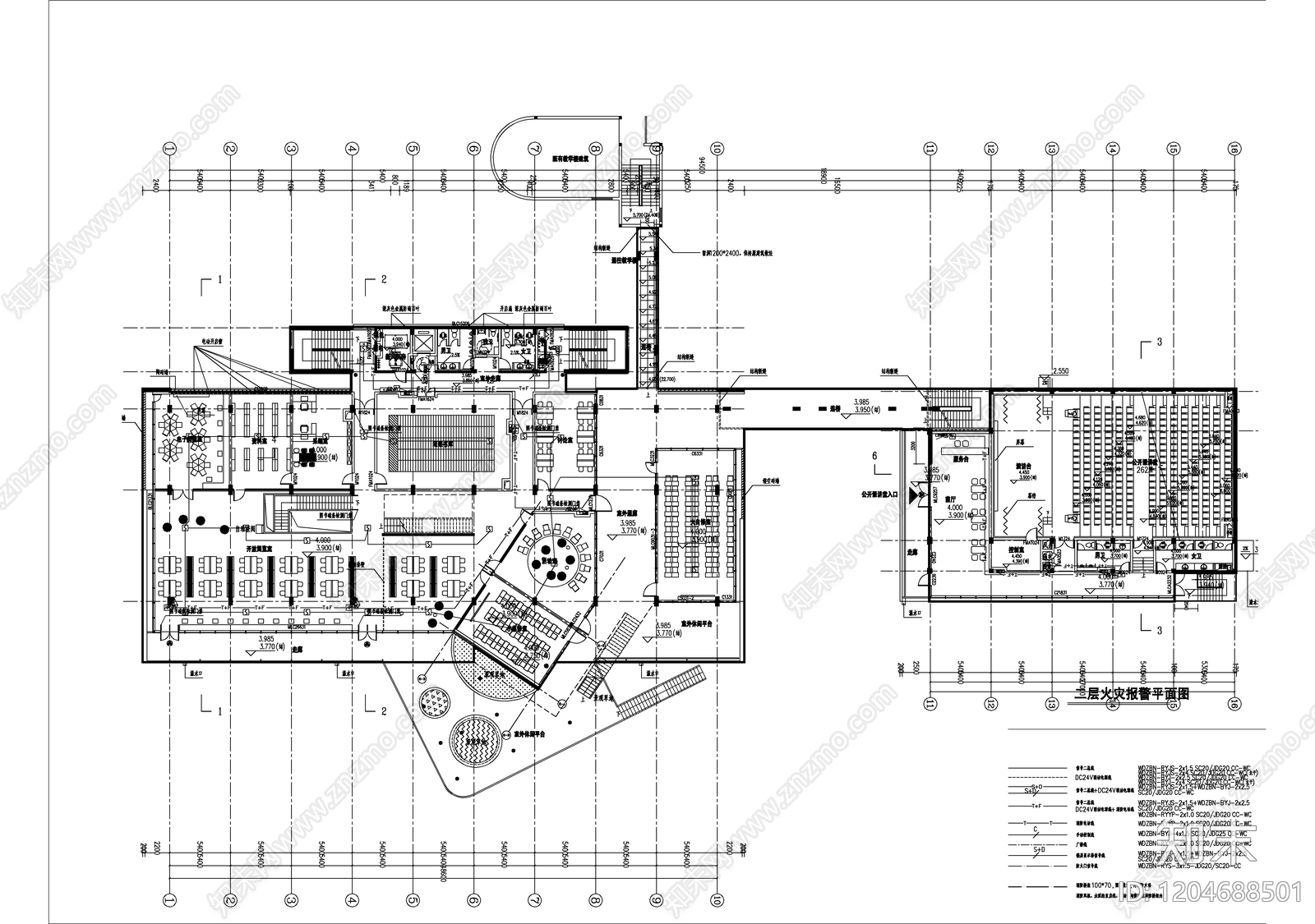 通信网络系统cad施工图下载【ID:1204688501】