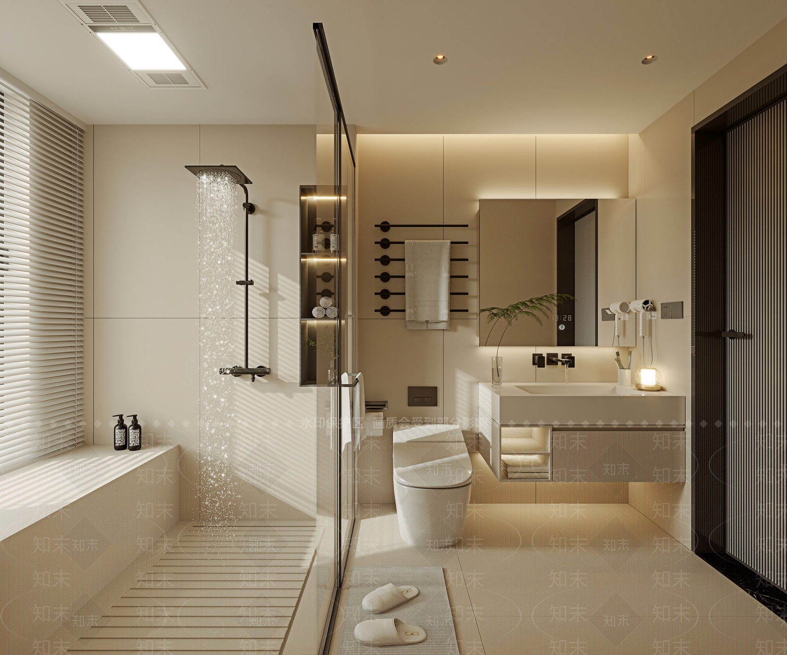 现代卫生间3D模型下载【ID:1204691238】