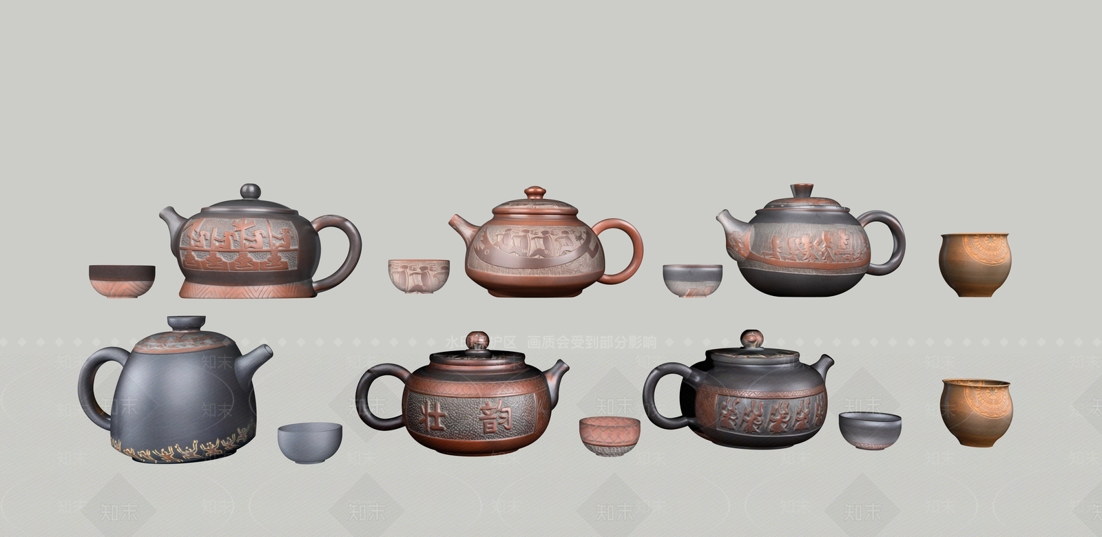 茶具SU模型下载【ID:1204691825】