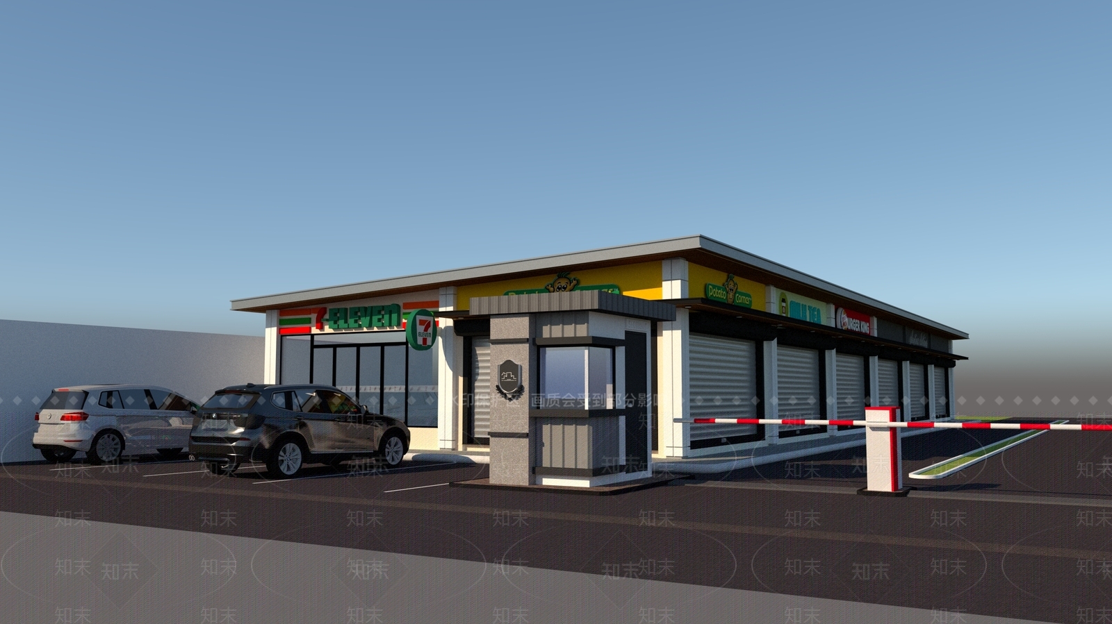 现代其他商业建筑SU模型下载【ID:1204693116】