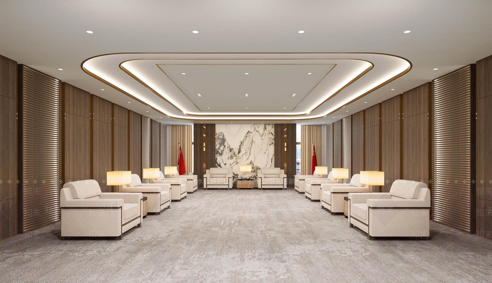 新中式现代其他办公区域SU模型下载【ID:1204698224】