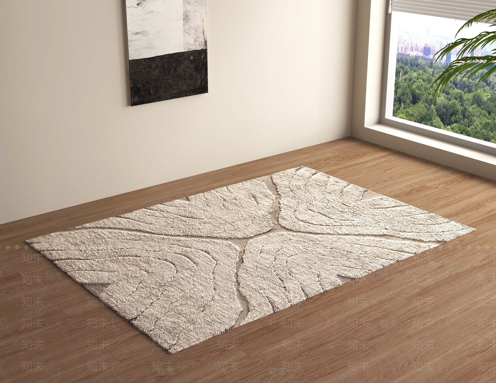 现代地毯3D模型下载【ID:1204699627】