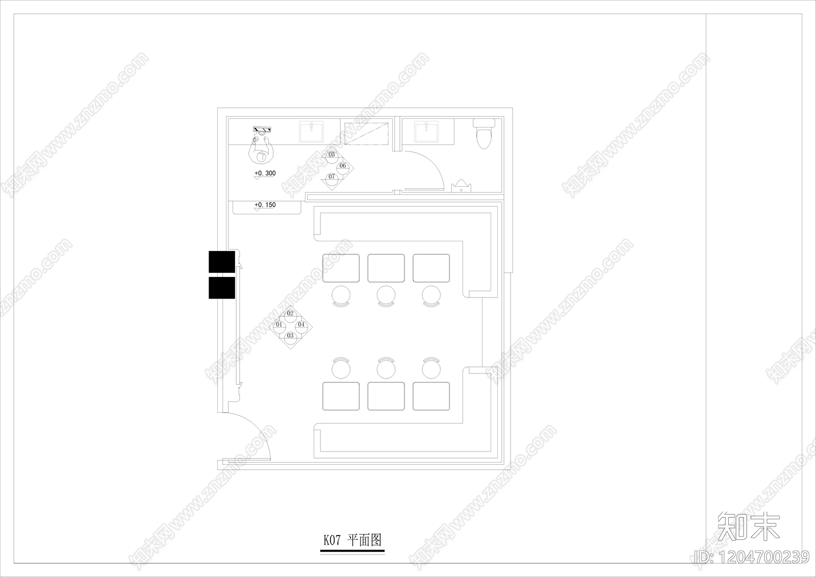 现代KTVcad施工图下载【ID:1204700239】