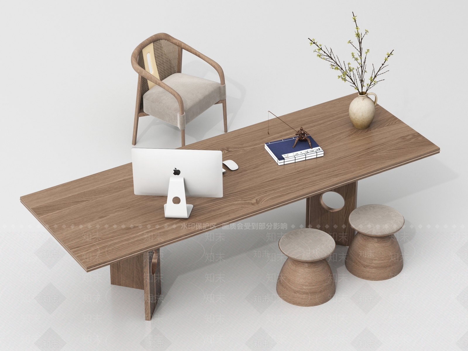 新中式其他桌子3D模型下载【ID:1204700941】
