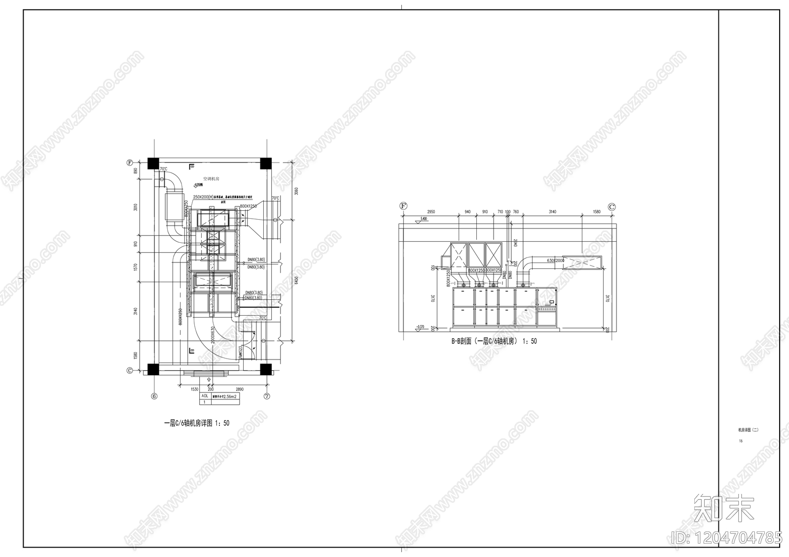 通风系统cad施工图下载【ID:1204704785】