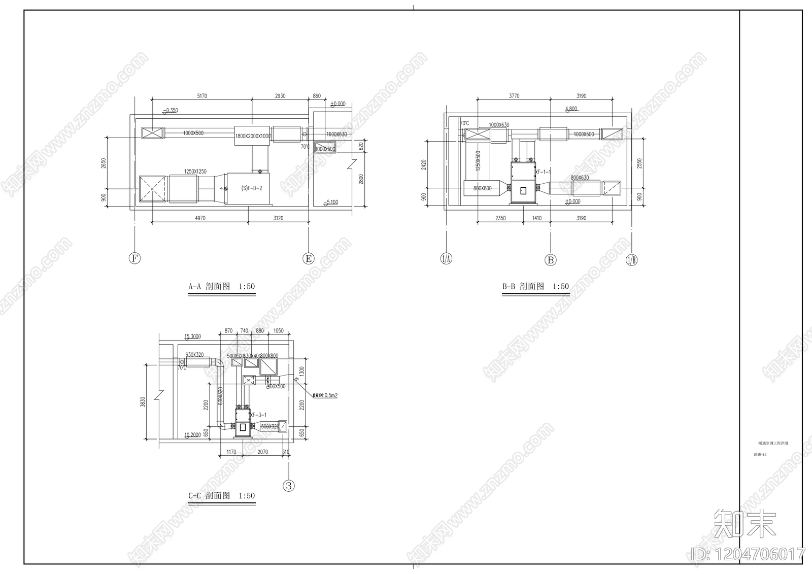 通风系统cad施工图下载【ID:1204706017】
