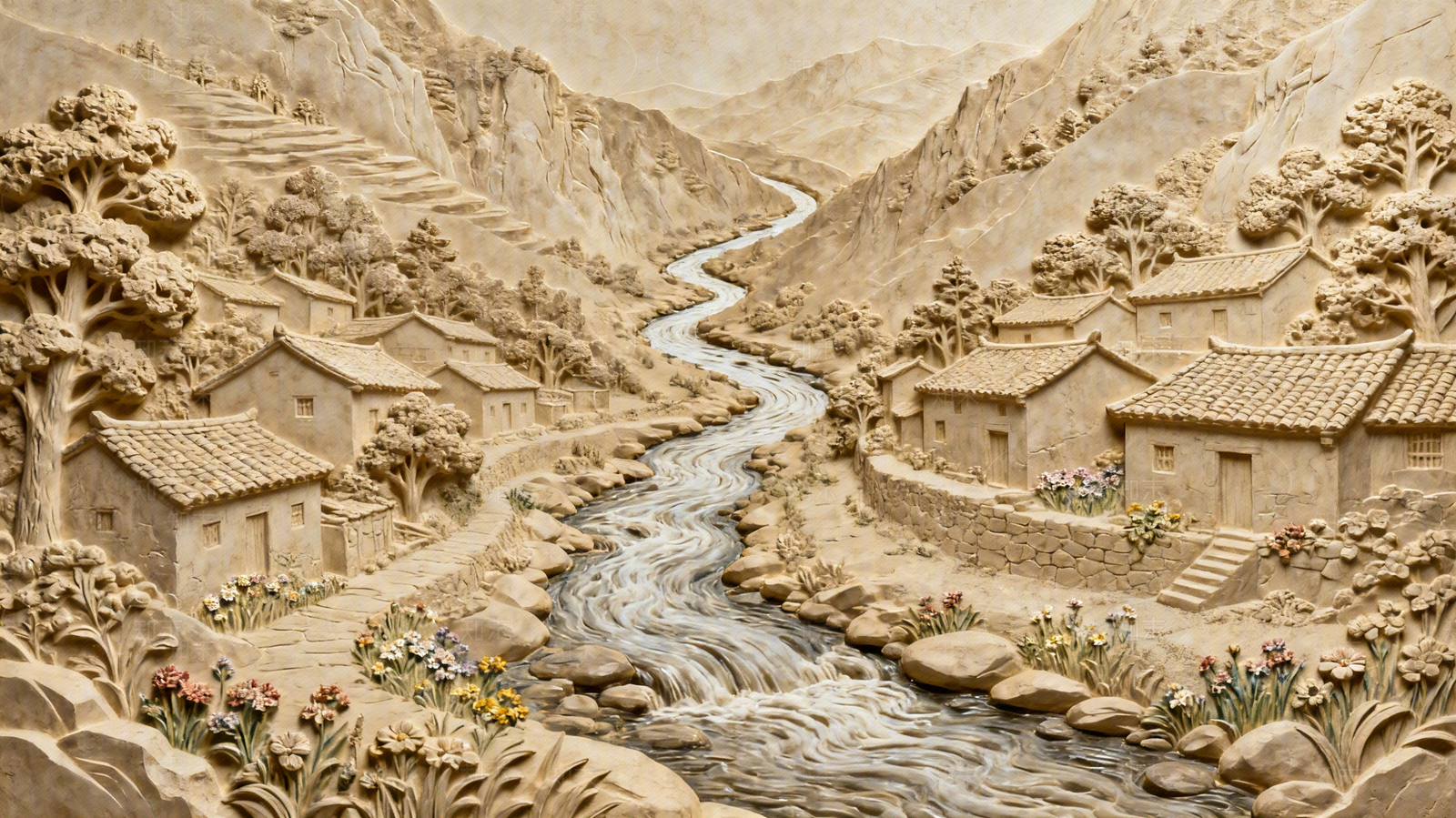 新中式中式石雕贴图下载【ID:1204706808】