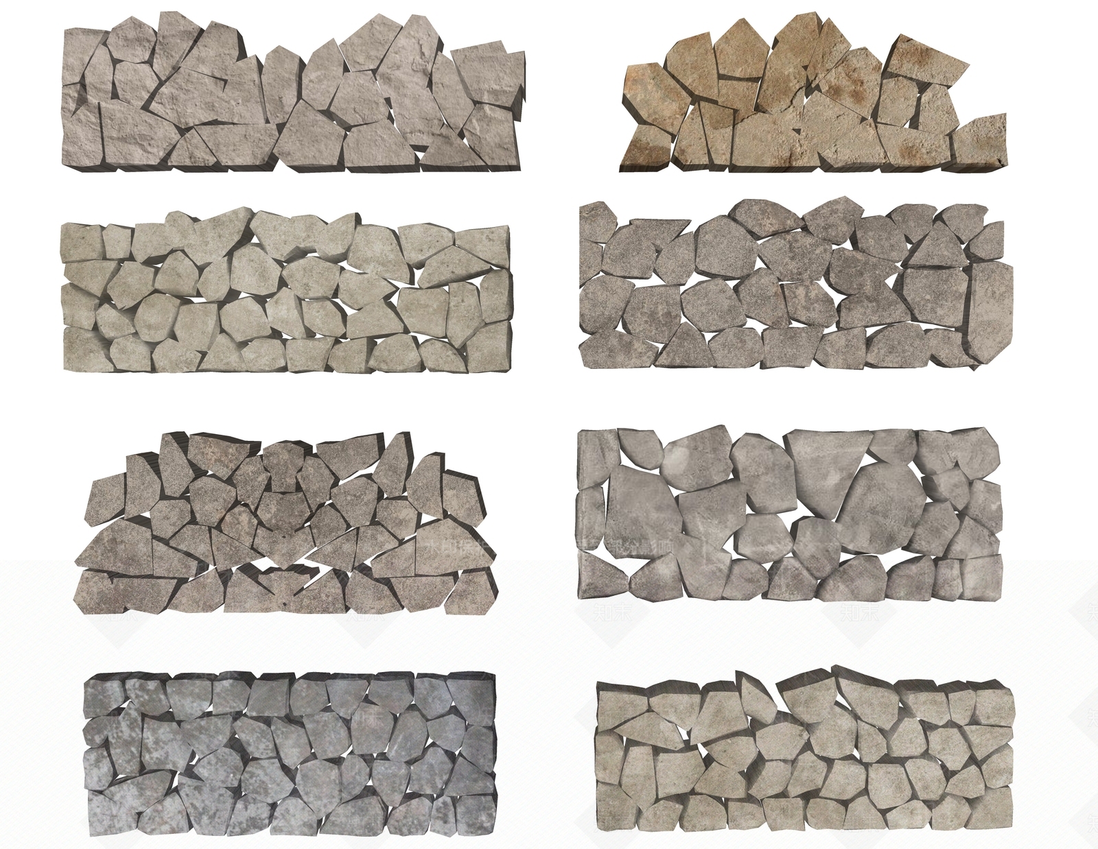 新中式中式景墙SU模型下载【ID:1204708966】