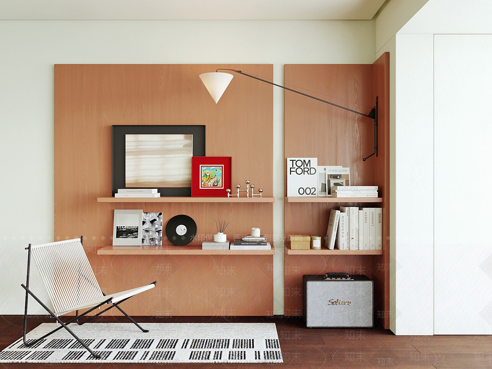 现代中古置物架3D模型下载【ID:1204709227】