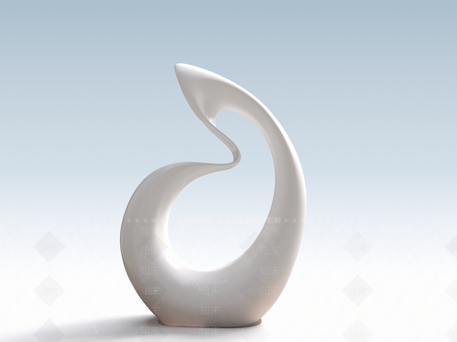 现代生肖雕塑3D模型下载【ID:1204709994】