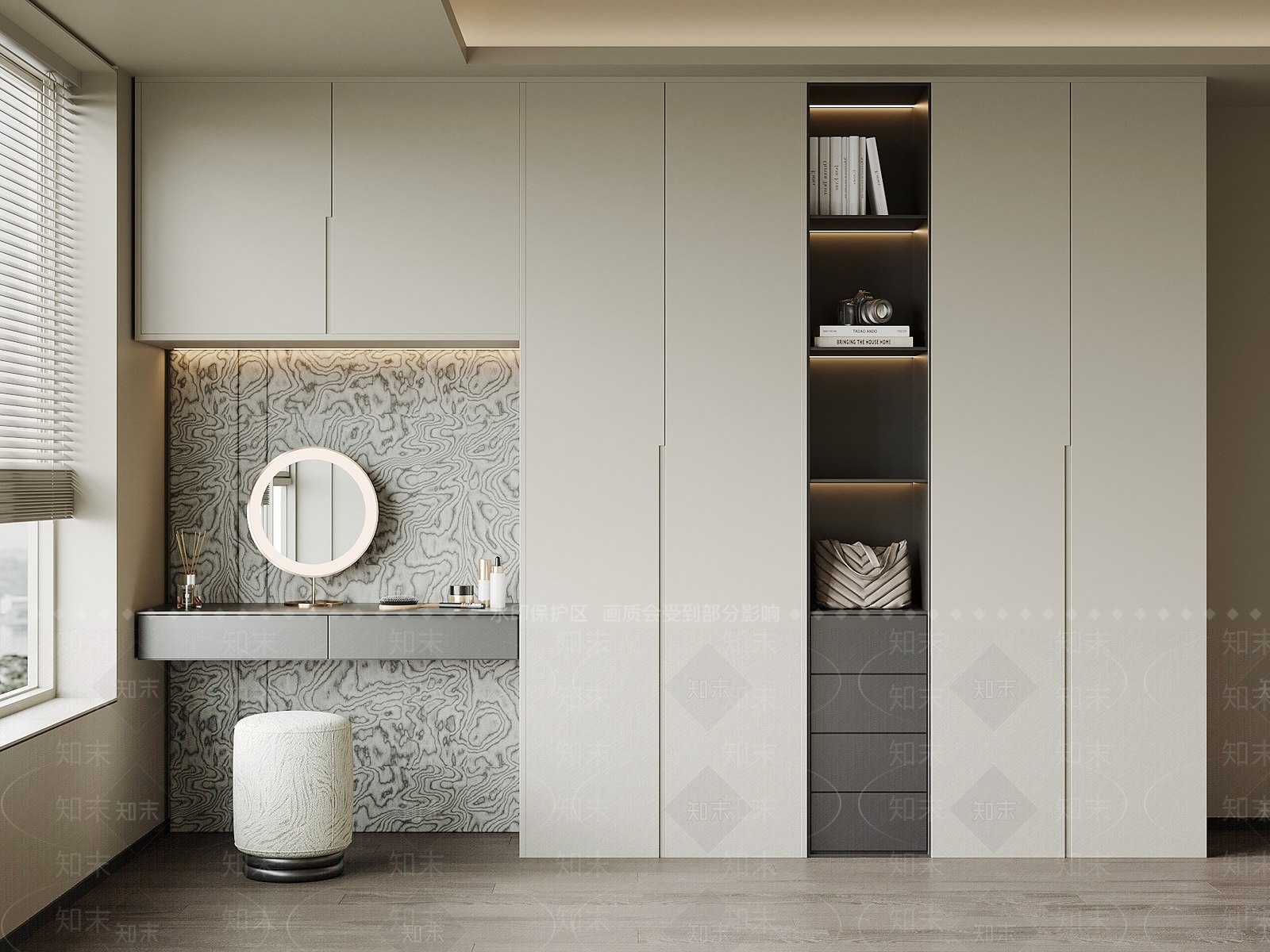 现代衣柜3D模型下载【ID:1204715160】