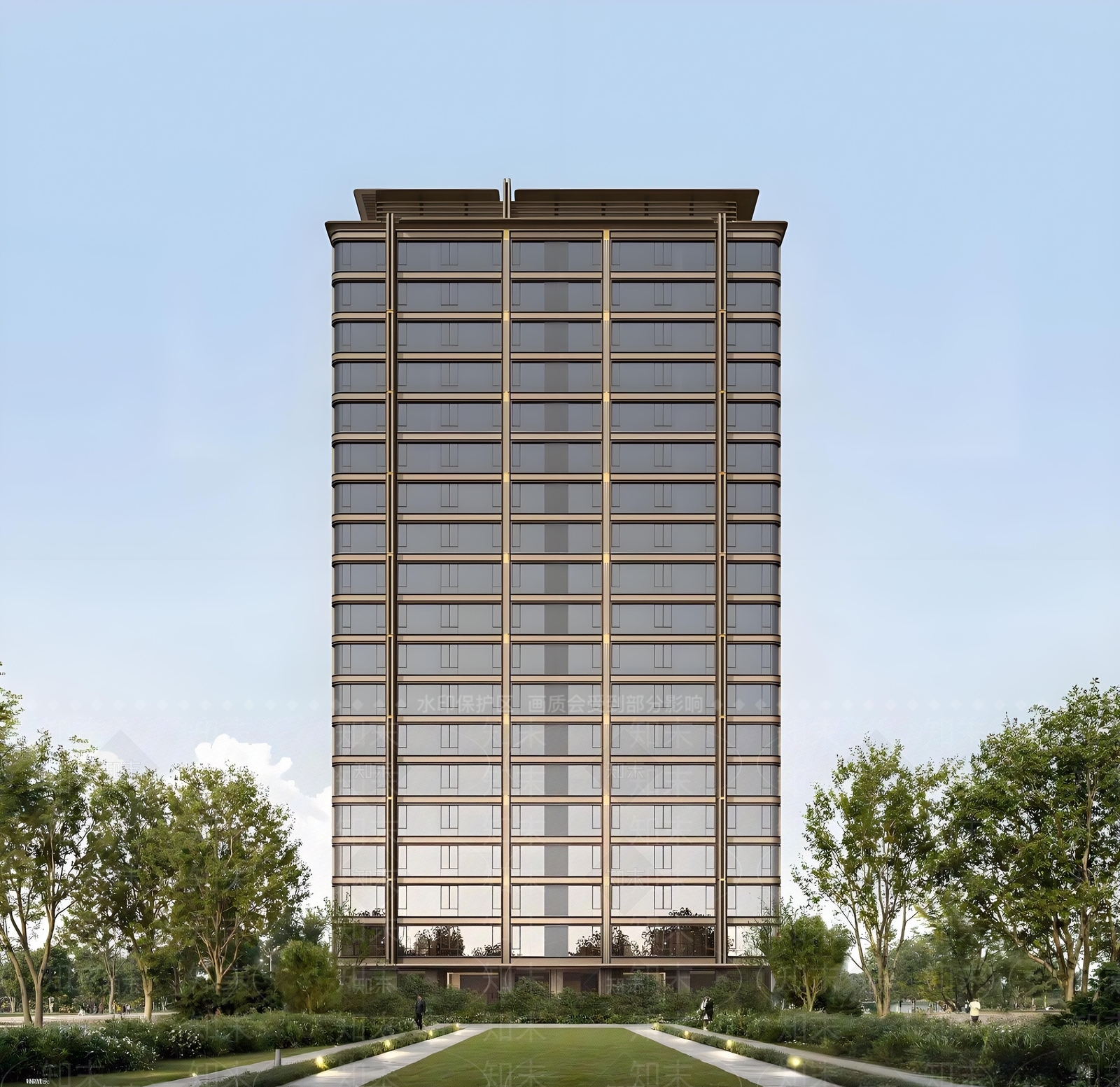 现代高层住宅SU模型下载【ID:1204715134】