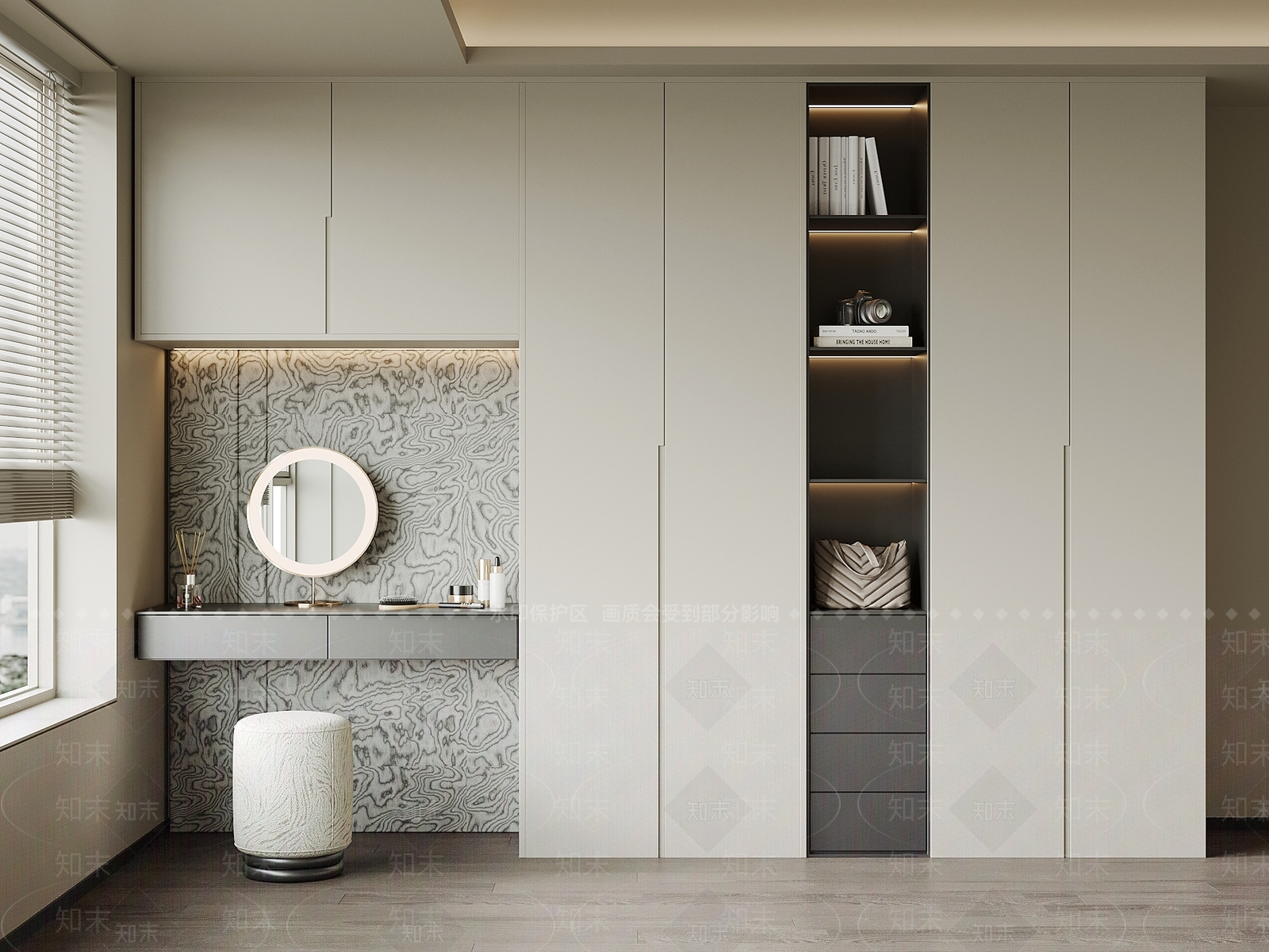 现代衣柜SU模型下载【ID:1204715195】