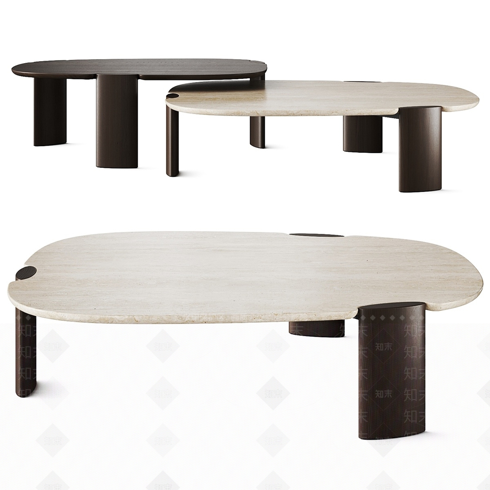 现代茶几SU模型下载【ID:1204715013】