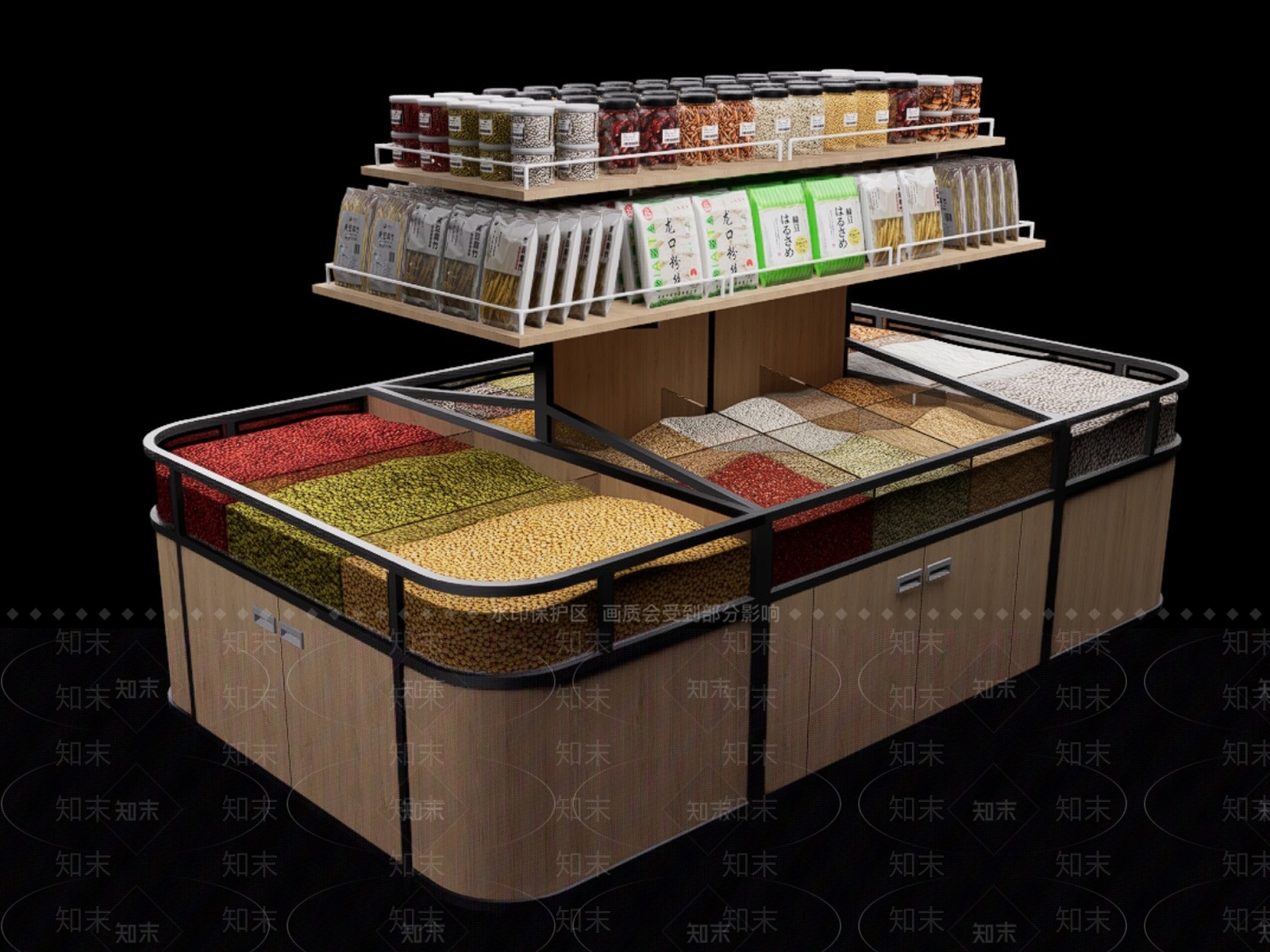 现代超市SU模型下载【ID:1204716538】