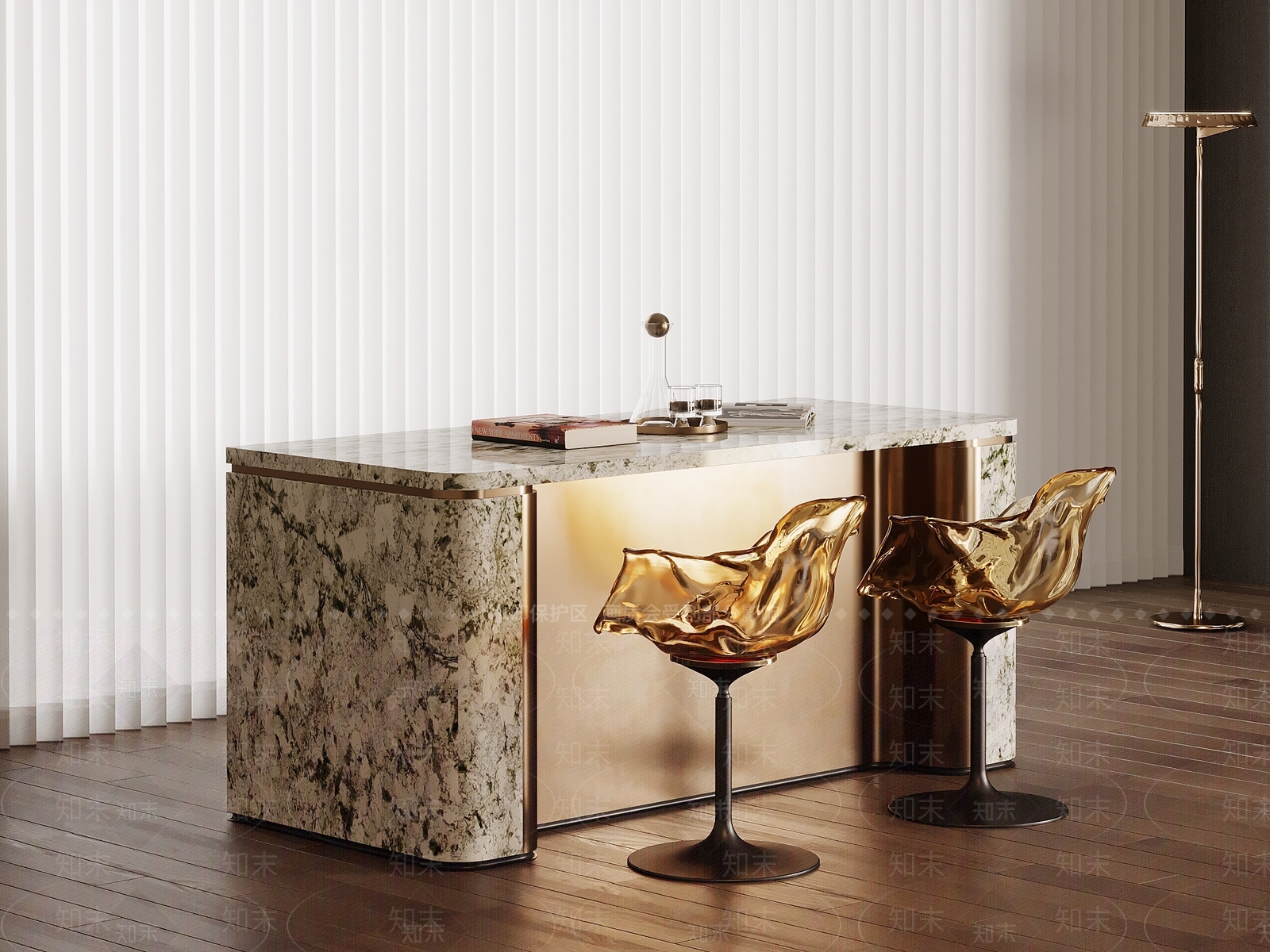 现代简约吧台3D模型下载【ID:1204717098】