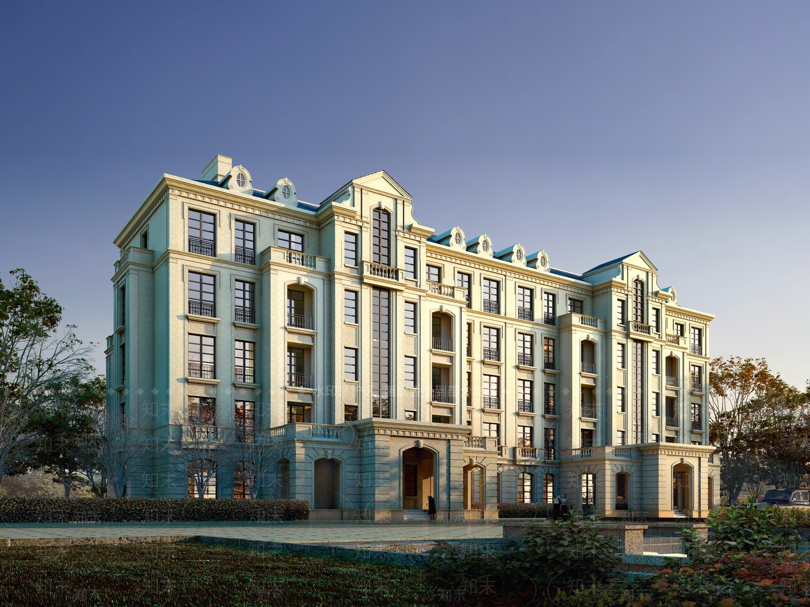 法式欧式多层住宅SU模型下载【ID:1204717192】