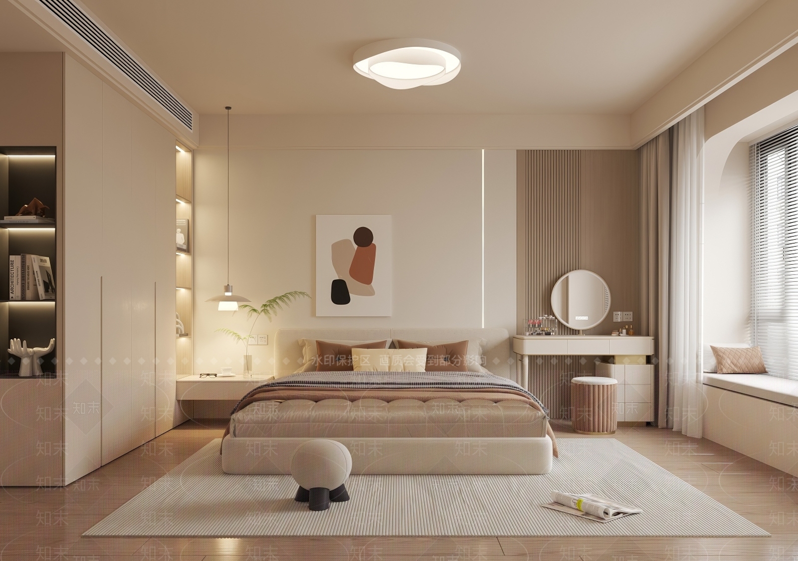 现代家居卧室SU模型下载【ID:1204717148】