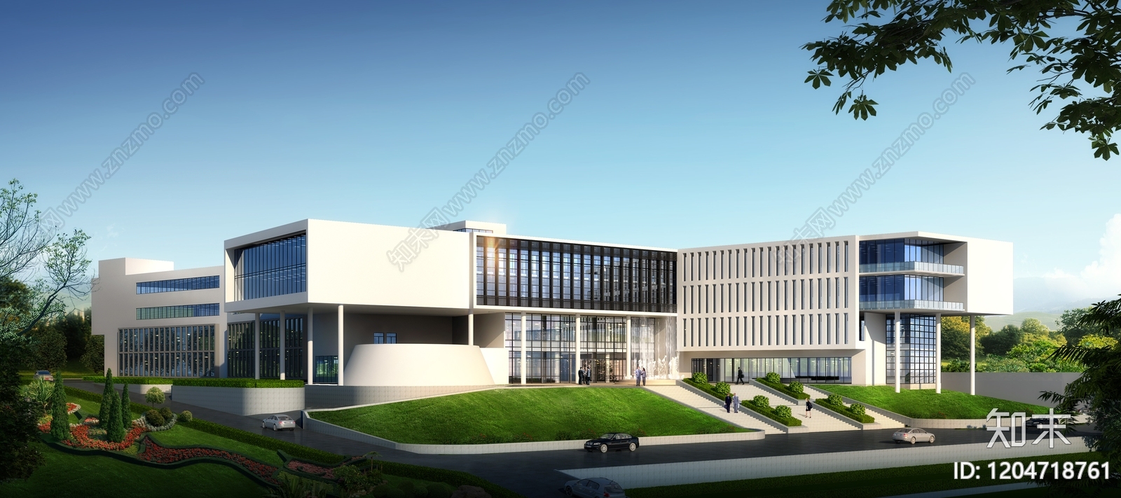 现代简约公建项目效果图下载【ID:1204718761】