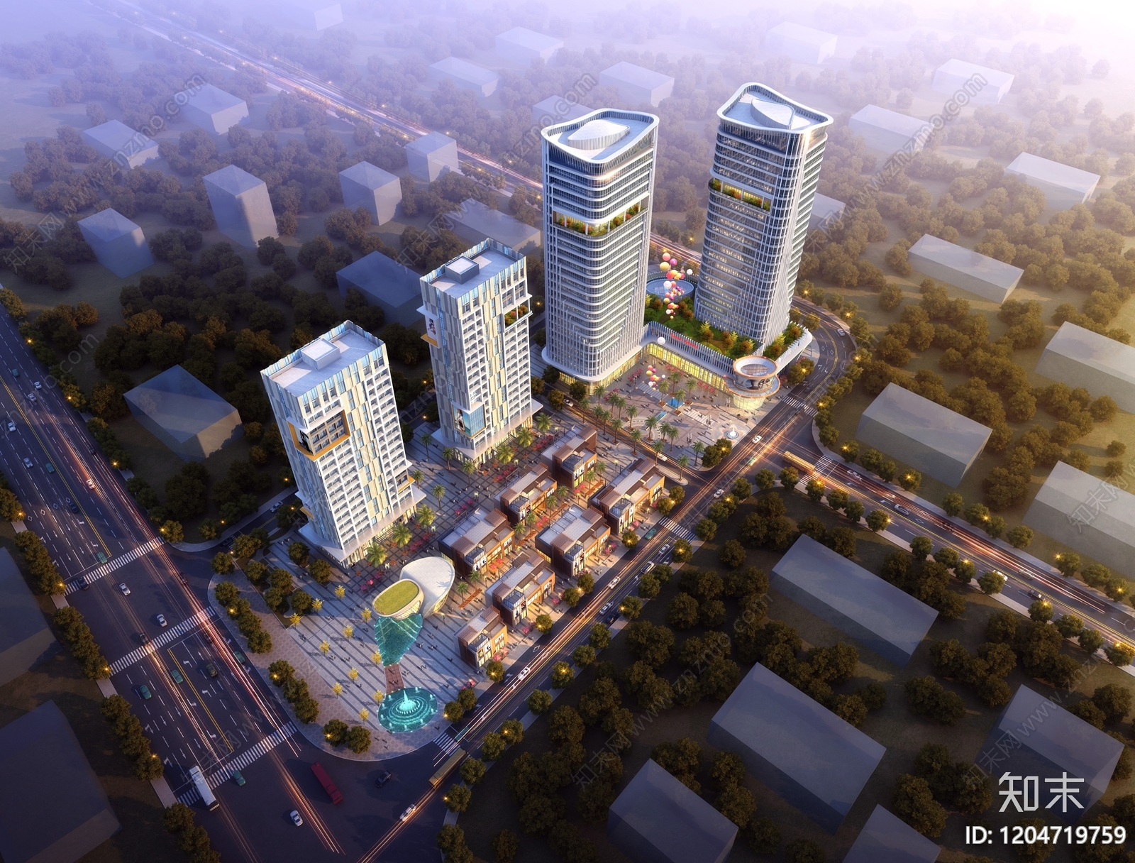 现代轻奢商业项目效果图下载【ID:1204719759】