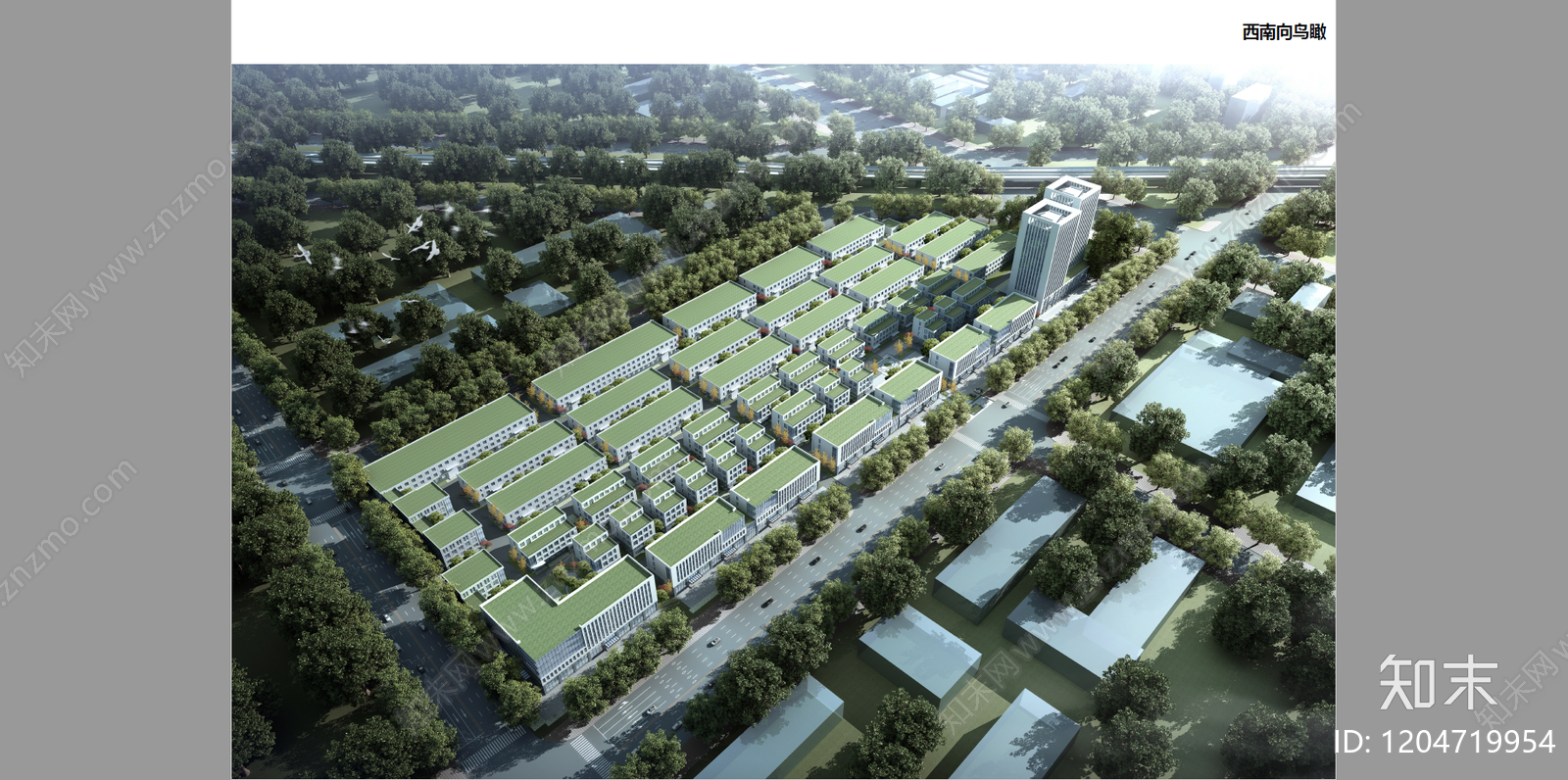 现代新中式厂房建筑下载【ID:1204719954】