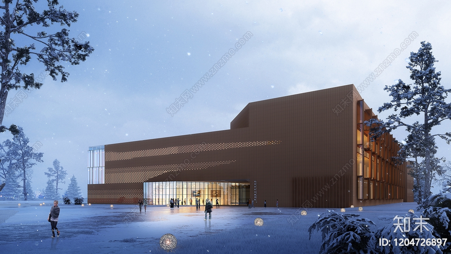 现代中式公建项目效果图下载【ID:1204726897】