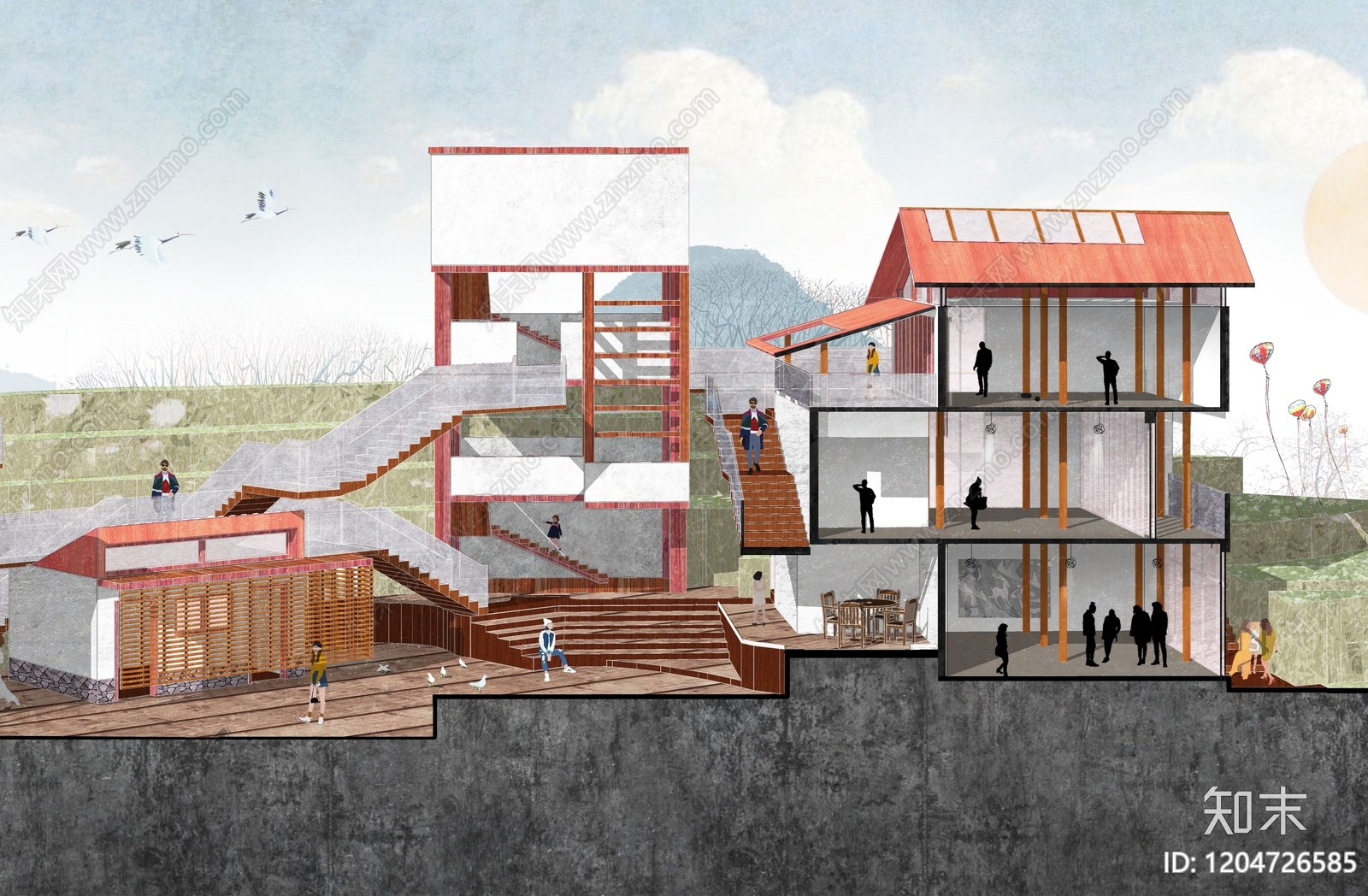 新中式中式公建项目效果图下载【ID:1204726585】